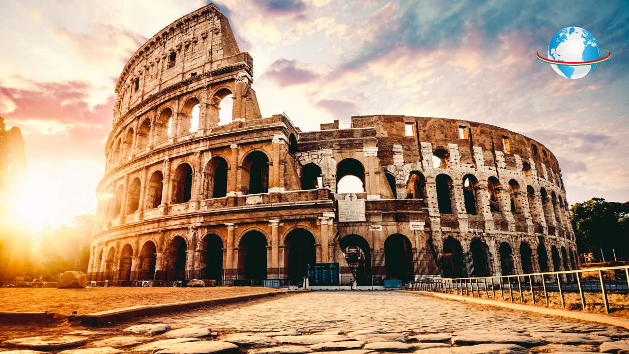 Colosseum at sunset Rome.Italy